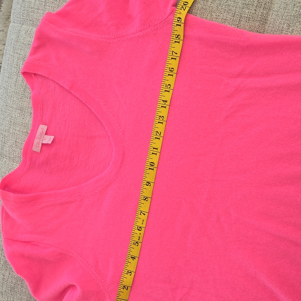 Lilly Pulitzer Cashmere Hot Pink Sweater - Picture 8 of 10